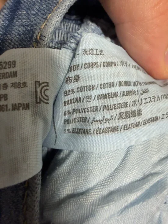 Abercrombie Ultra High Rise Slim Straight Jeans Size 6/28 Blue Denim - Picture 6 of 7